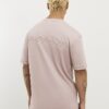 Pink Slim Fit MCM Embroidered T-Shirt