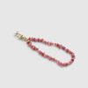 Pink Stone Beaded Phone Chain
