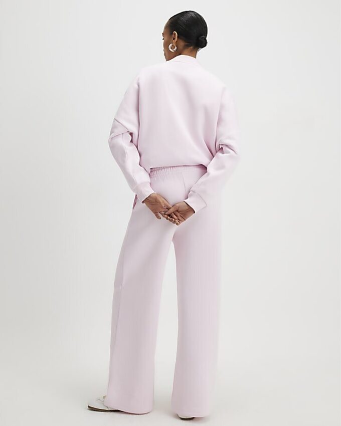 Pink Wide Leg Joggers