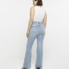 Plus Blue High Waist Flare Jeans