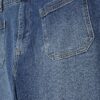 Plus blue high waisted flared jeans