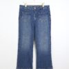 Plus blue high waisted flared jeans