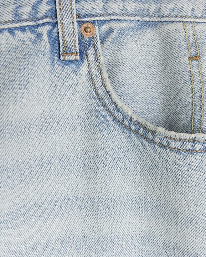 Plus blue high waisted relaxed straight jeans