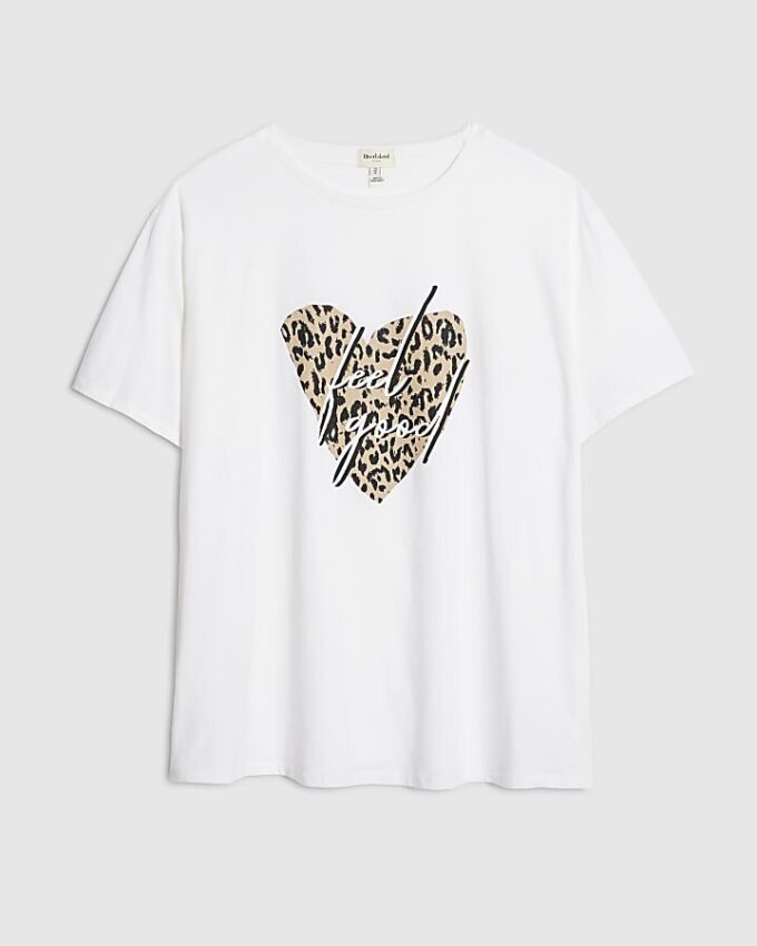 Plus White Feel Good T-Shirt