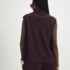 Purple Asymmetric Tie Neck Top