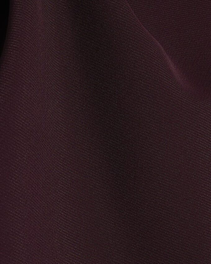 Purple Asymmetric Tie Neck Top