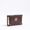 Red Embossed RR Monogram Print Purse
