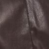 Red Faux Leather Seam Detail T-shirt