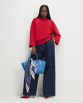 Red High Neck jumper