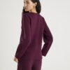 Red Knit Long Sleeve Structured Cardigan