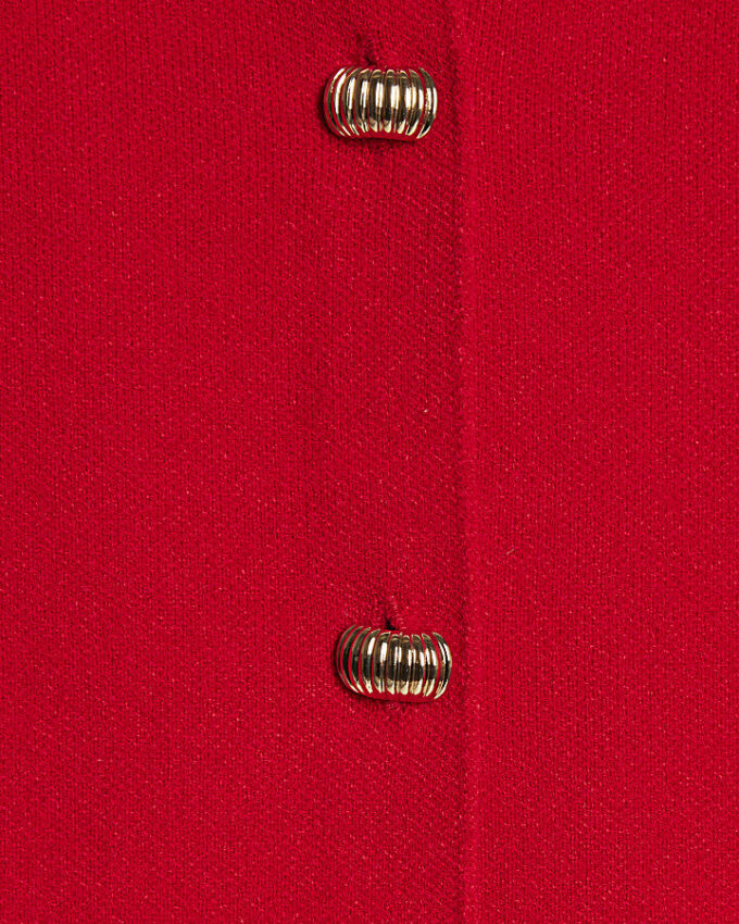 Red Knitted Waistcoat