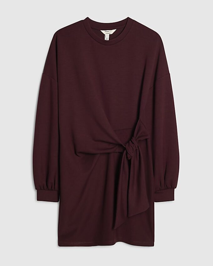 Red Knot Side Mini Dress