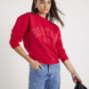 Red Long Sleeve Boston Sweatshirt