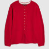 Red Longline Structured Cardigan