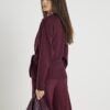 Red Premium Long Sleeve Tie Front Top