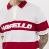 Red Slim Fit Marello Stripe Polo Shirt