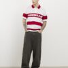 Red Slim Fit Marello Stripe Polo Shirt