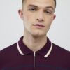 Red Slim Fit Stripe Polo Shirt