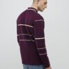 Red Slim Fit Stripe Polo Shirt