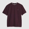 Red Slim Fit Textured T-Shirt