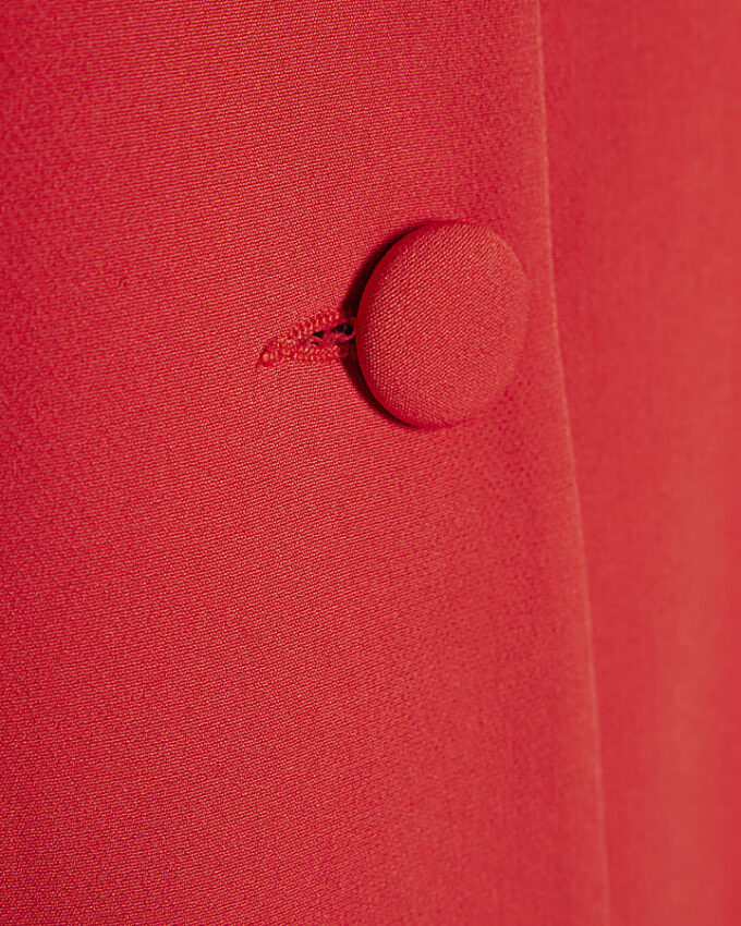 Red Tailored Longline Waistcoat