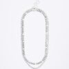 Silver 2 Row Chain Necklace