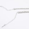 Silver 2 Row Chain Necklace