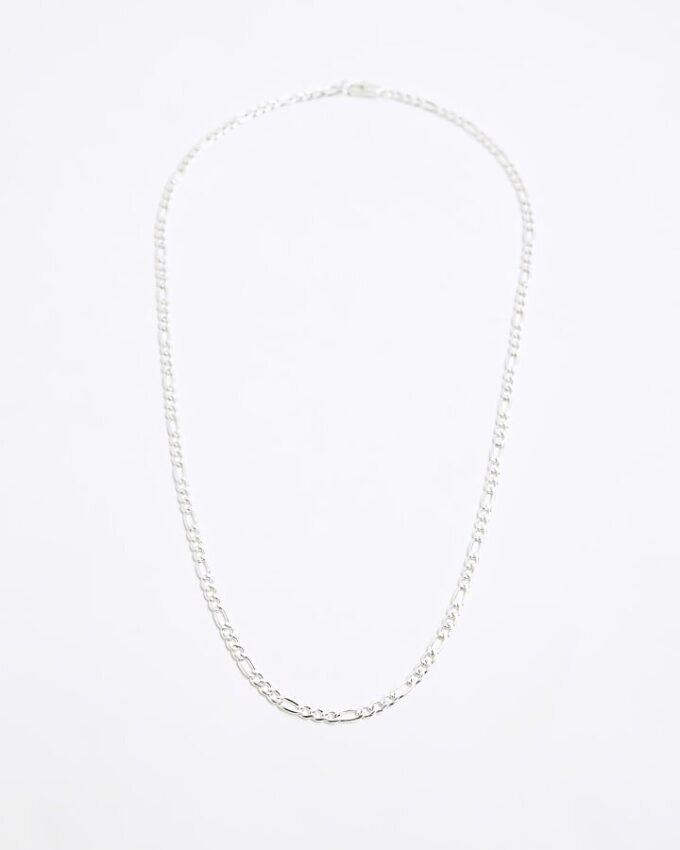 Silver colour chain necklace