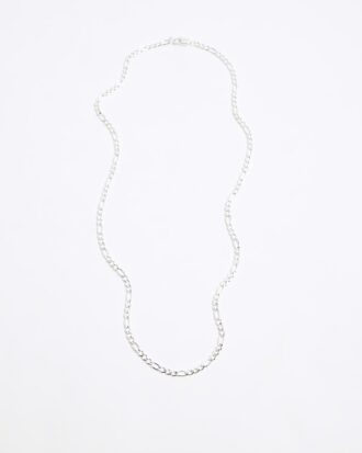 Silver colour chain necklace