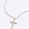 Silver Cross Pendant Necklace