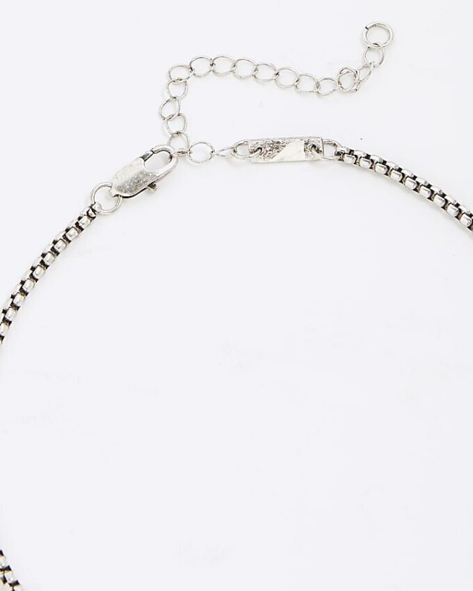 Silver Dragon Tag Necklace