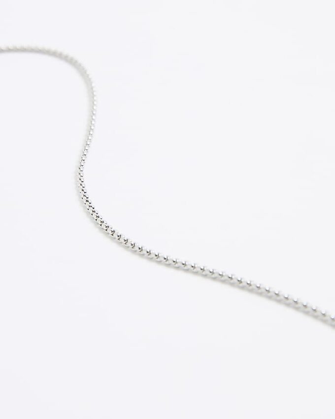 Silver Japanese Bar Pendant Necklace