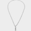 Silver Japanese Tag Necklace