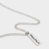 Silver Japanese Tag Necklace