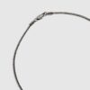 Silver Metal Double Dog Tag Necklace