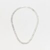 Silver plated chain necklace