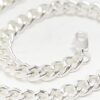 Silver plated chain necklace