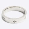 Silver stainless steel chain link ring