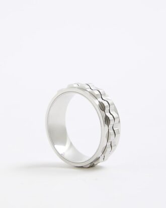 Silver Stainless Steel Chain Ring