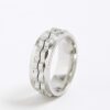 Silver Stainless Steel Chain Ring