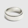 Silver Steel Spinner Rings