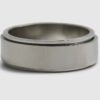 Silver Steel Spinner Rings
