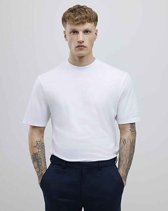 White 3 Pack Regular Fit Stripe T-Shirt