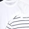 White 3 Pack Regular Fit Stripe T-Shirt