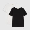 White & Black T-shirt multipack pack of 2
