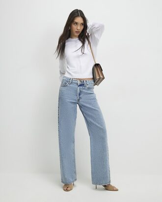 White Chiffon Long Sleeve Blouse