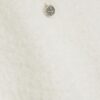 White Fluffy Knit Polo Top