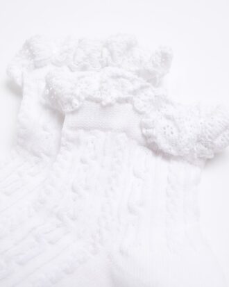 White Lace Frill Socks