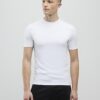 White Muscle Fit Muscle T-Shirt