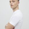 White Muscle Fit Muscle T-Shirt
